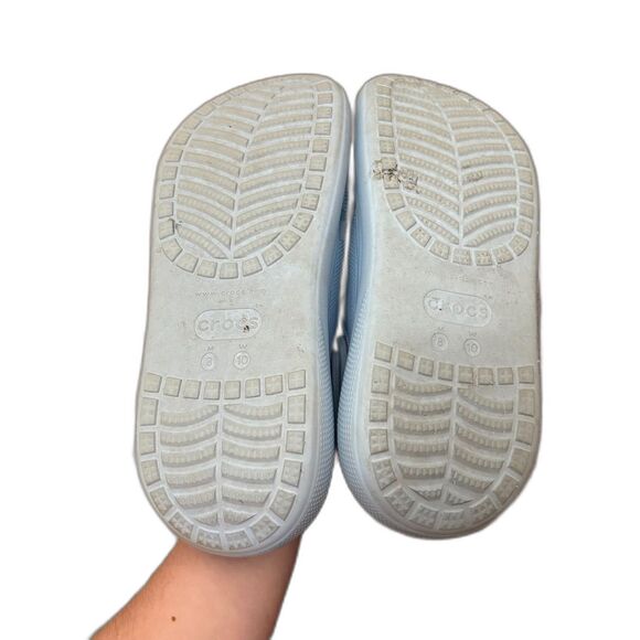 Crocs Classic Crush Clogs Chunky Platform Baby Blue Calcite Womens Size 10 - Picture 6 of 7